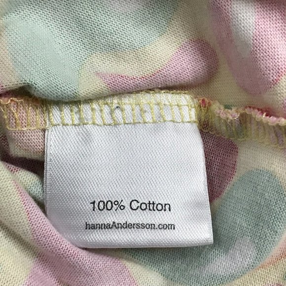 Hanna Andersson Multicolor 100% Cotton Knit Shift Dress Pockets Girls Size 120cm - Picture 9 of 12
